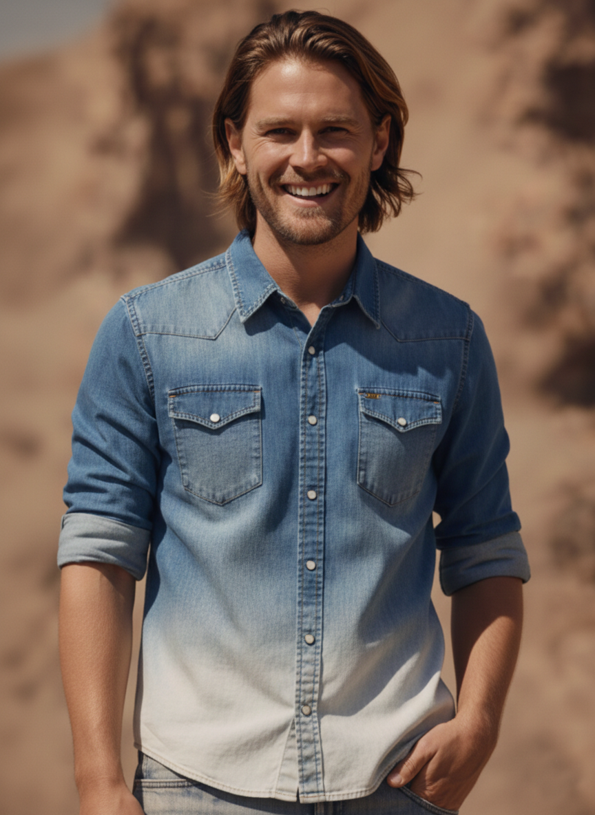 Camisa JEANS Clara Masc // NaFronteira MAVERICK