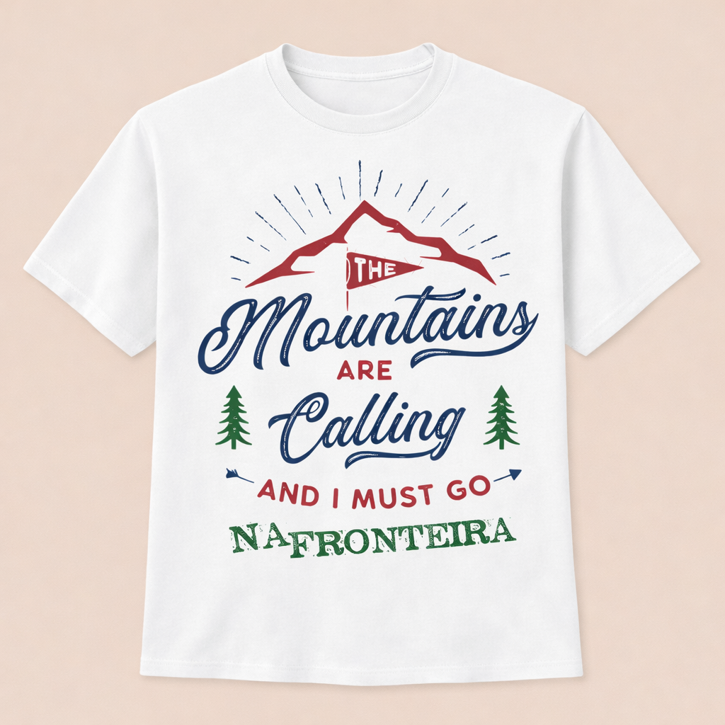 Wildie THE MOUNTAINS ARE CALLING // 100% ALG - Tshirt F§WOMAN #018