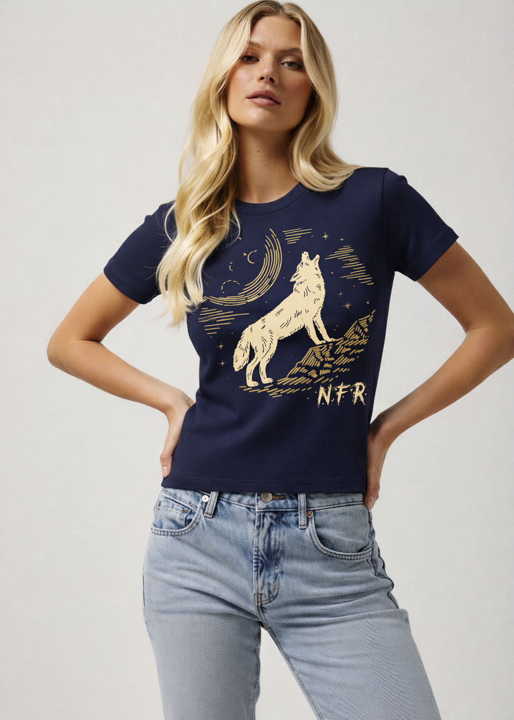 Wildie O UIVO NaFronteira // 100% ALG - Tshirt F§WOMAN #025